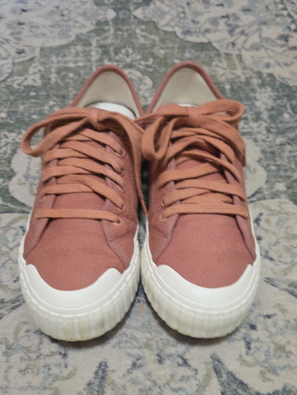 Taos Footwear Dusty Rose Canvas Lace-Up Sneakers